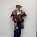 cardigan senza bottoni etnico